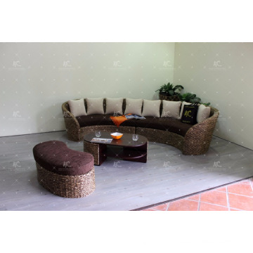 Water Hyacinth hot trendy Living Sofa Indoor Home Furniture with table